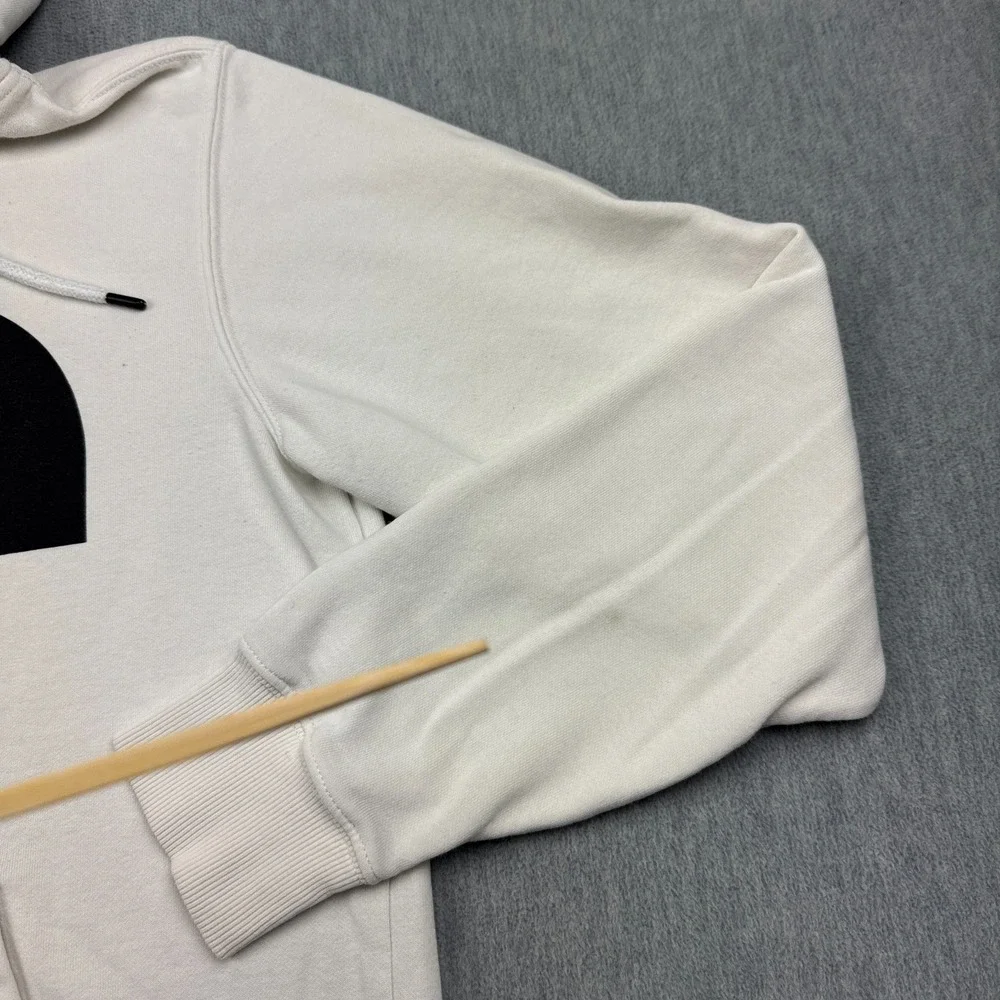 The North Face Sweater Mens Small White Half Dome Pullover Hoodie Graphic Logo‎